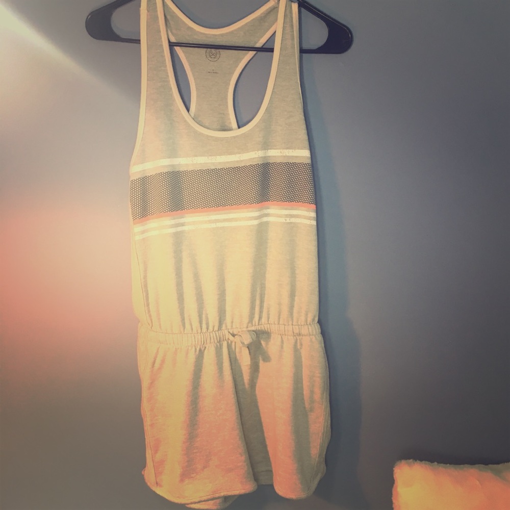 A sporty romper